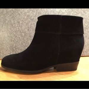 Franco Sarto Mako Black Suede Booties
